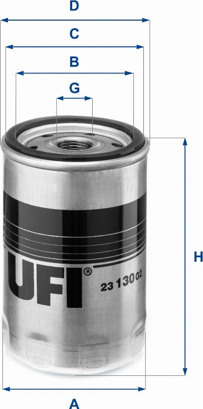 UFI 23.130.02 - Ölfilter alexcarstop-ersatzteile.com