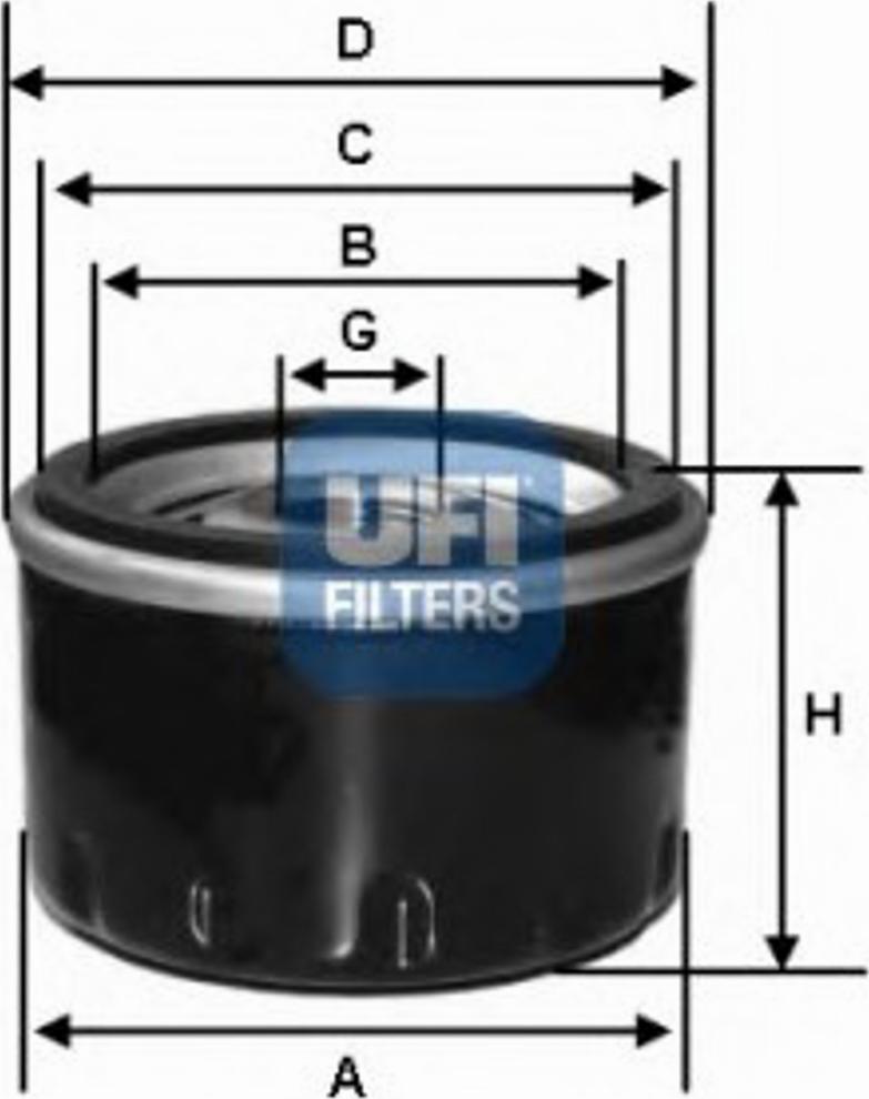 UFI 23.171.01 - Ölfilter alexcarstop-ersatzteile.com