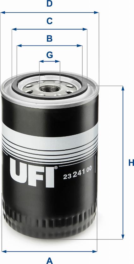 UFI 23.241.00 - Ölfilter alexcarstop-ersatzteile.com