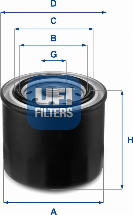 UFI 23.259.00 - Ölfilter alexcarstop-ersatzteile.com