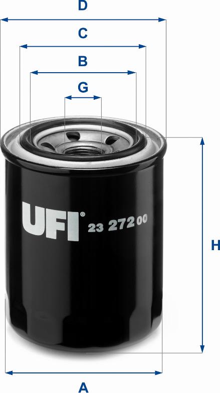 UFI 23.272.00 - Ölfilter alexcarstop-ersatzteile.com