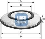 UFI 27.200.00 - Luftfilter alexcarstop-ersatzteile.com