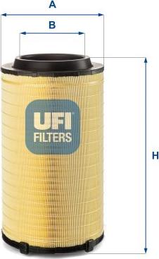 UFI 27.F27.00 - Luftfilter alexcarstop-ersatzteile.com