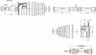 URW 10-06271 - Antriebswelle alexcarstop-ersatzteile.com