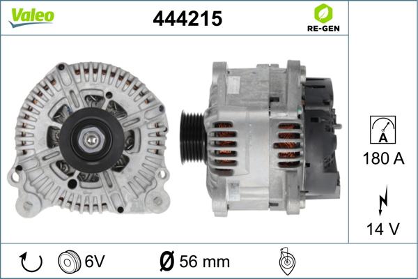 Valeo 444215 - Generator alexcarstop-ersatzteile.com