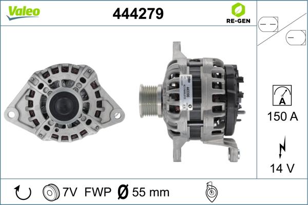 Valeo 444279 - Generator alexcarstop-ersatzteile.com