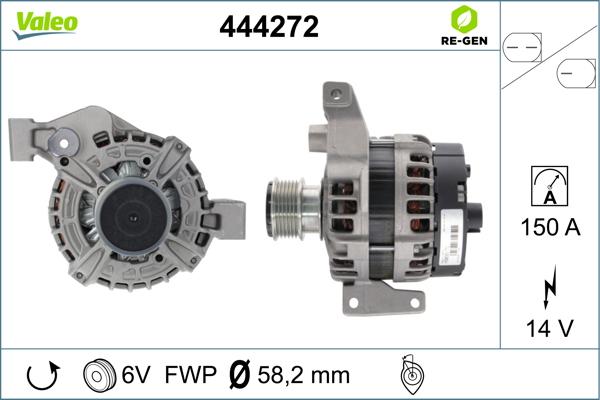 Valeo 444272 - Generator alexcarstop-ersatzteile.com