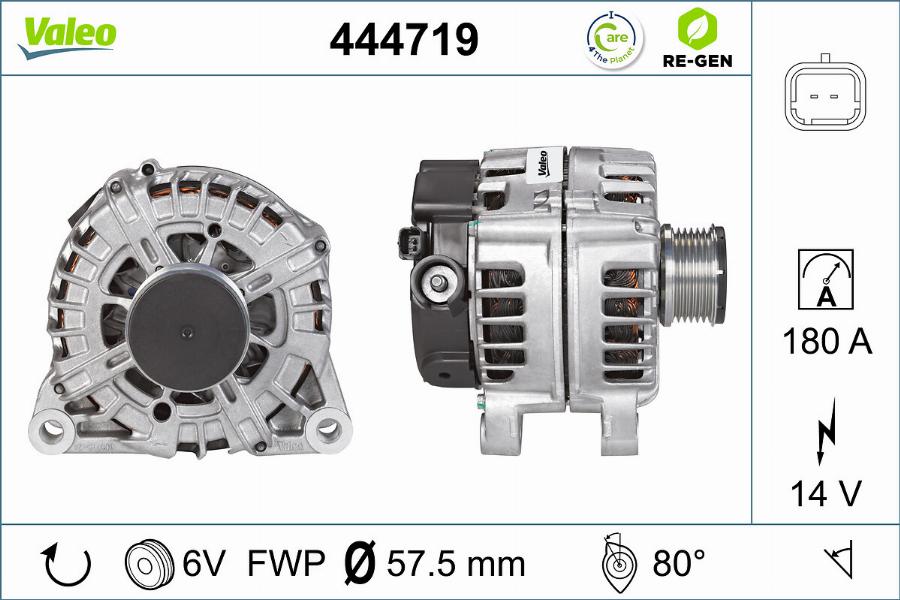 Valeo 444719 - Generator alexcarstop-ersatzteile.com