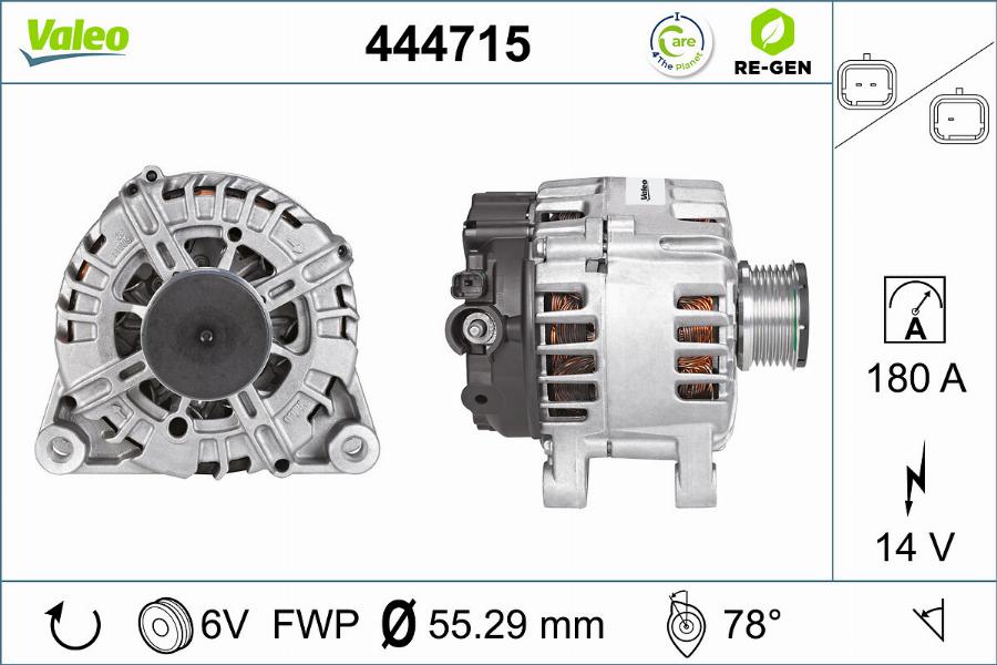 Valeo 444715 - Generator alexcarstop-ersatzteile.com