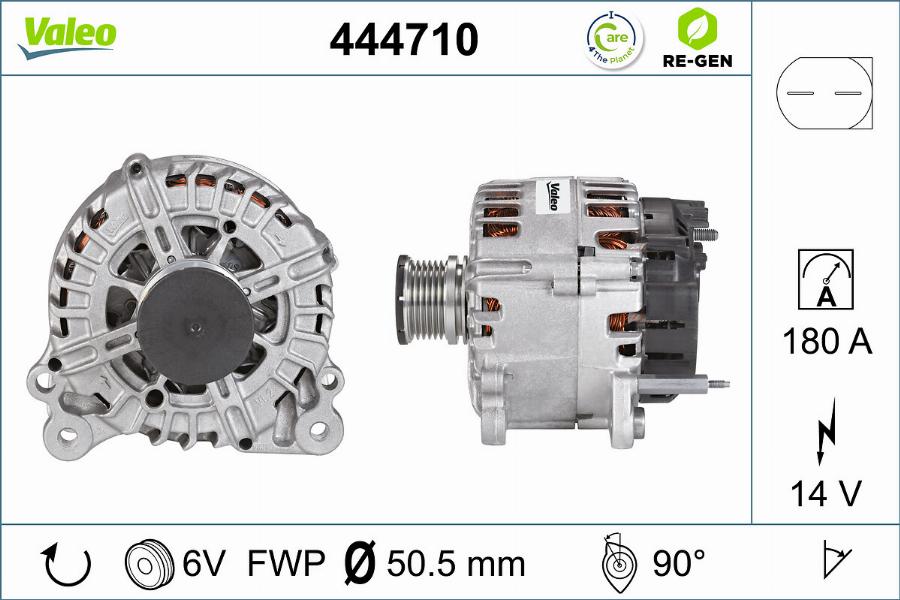 Valeo 444710 - Generator alexcarstop-ersatzteile.com