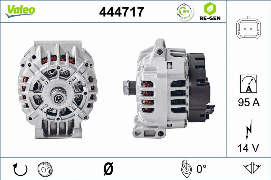 Valeo 444717 - Generator alexcarstop-ersatzteile.com