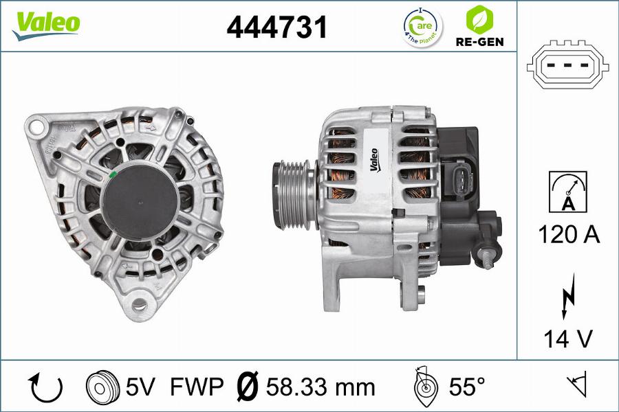 Valeo 444731 - Generator alexcarstop-ersatzteile.com