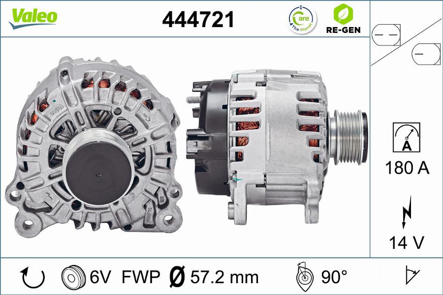 Valeo 444721 - Generator alexcarstop-ersatzteile.com