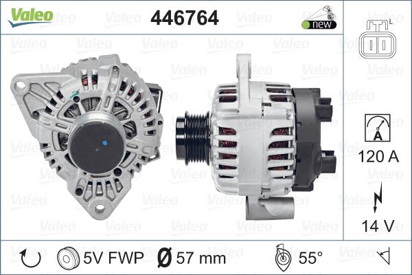 Valeo 446764 - Generator alexcarstop-ersatzteile.com