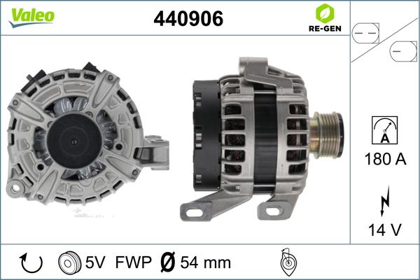 Valeo 440906 - Generator alexcarstop-ersatzteile.com