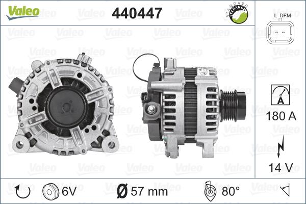 Valeo 440447 - Generator alexcarstop-ersatzteile.com