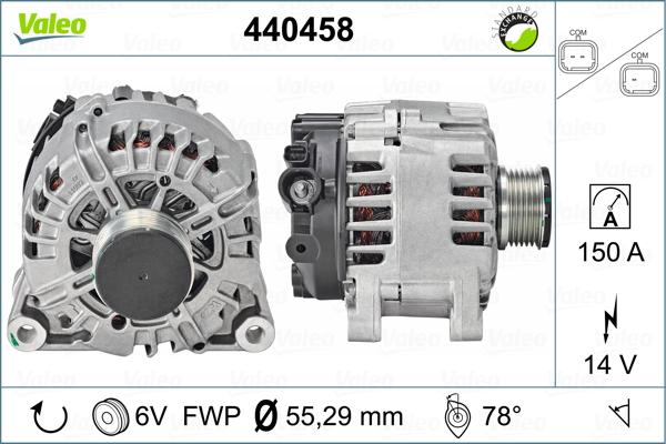 Valeo 44.04.58 - Generator alexcarstop-ersatzteile.com