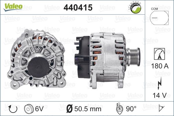 Valeo 440415 - Generator alexcarstop-ersatzteile.com