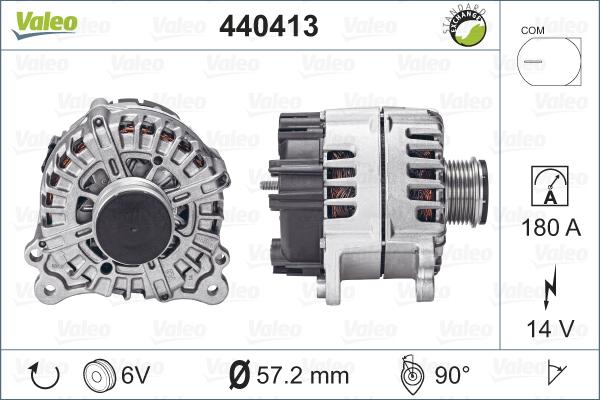 Valeo 440413 - Generator alexcarstop-ersatzteile.com