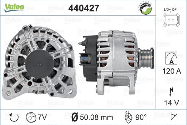 Valeo 440427 - Generator alexcarstop-ersatzteile.com