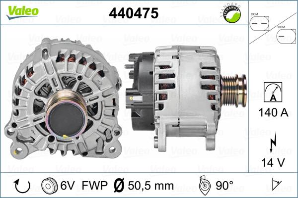 Valeo 440475 - Generator alexcarstop-ersatzteile.com