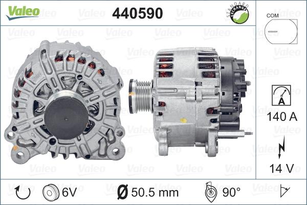 Valeo 440590 - Generator alexcarstop-ersatzteile.com