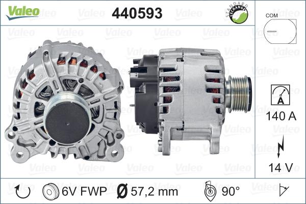 Valeo 440593 - Generator alexcarstop-ersatzteile.com