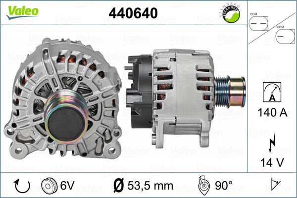 Valeo 440640 - Generator alexcarstop-ersatzteile.com