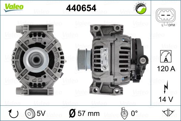 Valeo 440654 - Generator alexcarstop-ersatzteile.com