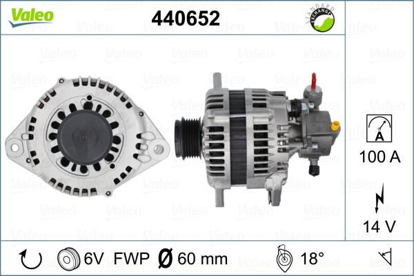 Valeo 440652 - Generator alexcarstop-ersatzteile.com