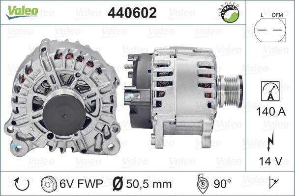 Valeo 440602 - Generator alexcarstop-ersatzteile.com