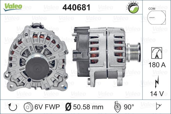 Valeo 440681 - Generator alexcarstop-ersatzteile.com