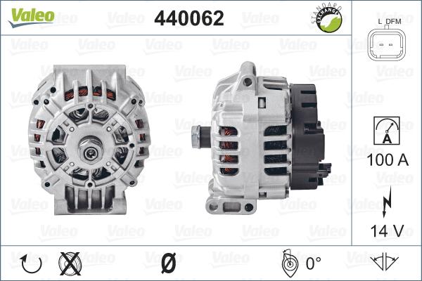 Valeo 440062 - Generator alexcarstop-ersatzteile.com