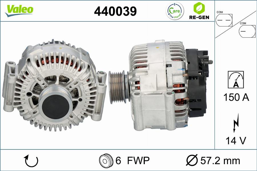 Valeo 440039 - Generator alexcarstop-ersatzteile.com