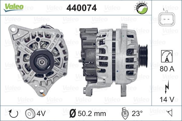 Valeo 440074 - Generator alexcarstop-ersatzteile.com