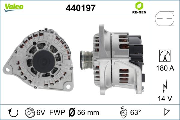 Valeo 440197 - Generator alexcarstop-ersatzteile.com