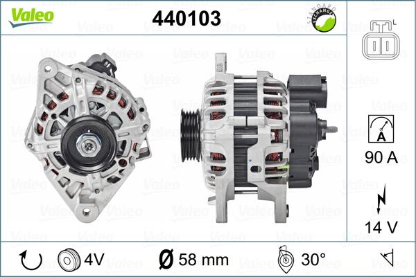 Valeo 440103 - Generator alexcarstop-ersatzteile.com