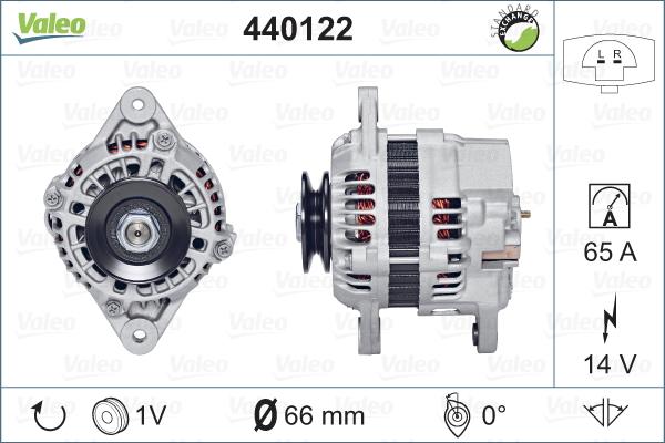 Valeo 440122 - Generator alexcarstop-ersatzteile.com