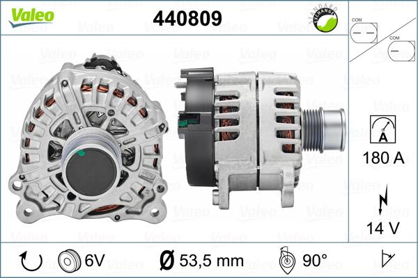 Valeo 440809 - Generator alexcarstop-ersatzteile.com