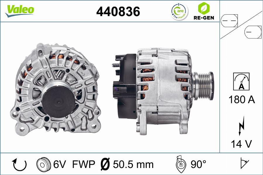 Valeo 440836 - Generator alexcarstop-ersatzteile.com