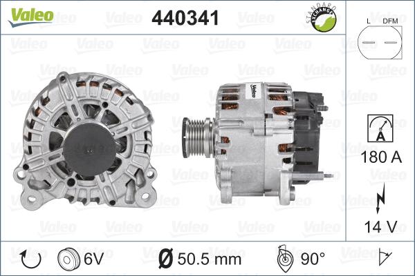 Valeo 440341 - Generator alexcarstop-ersatzteile.com