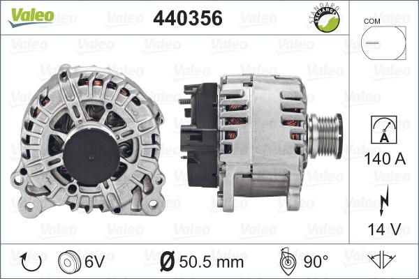 Valeo 440356 - Generator alexcarstop-ersatzteile.com