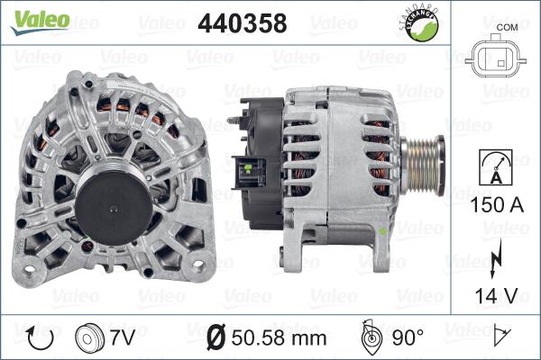 Valeo 440358 - Generator alexcarstop-ersatzteile.com