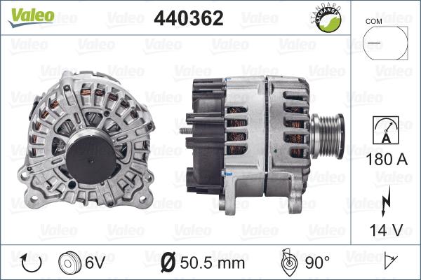 Valeo 440362 - Generator alexcarstop-ersatzteile.com