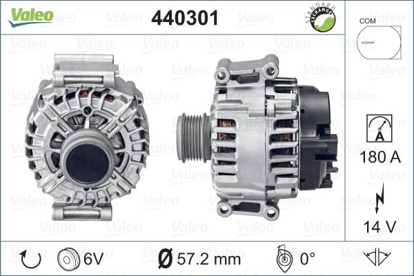 Valeo 440301 - Generator alexcarstop-ersatzteile.com