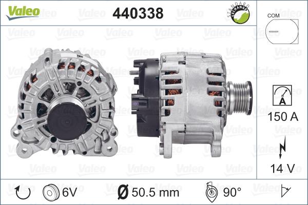 Valeo 440338 - Generator alexcarstop-ersatzteile.com