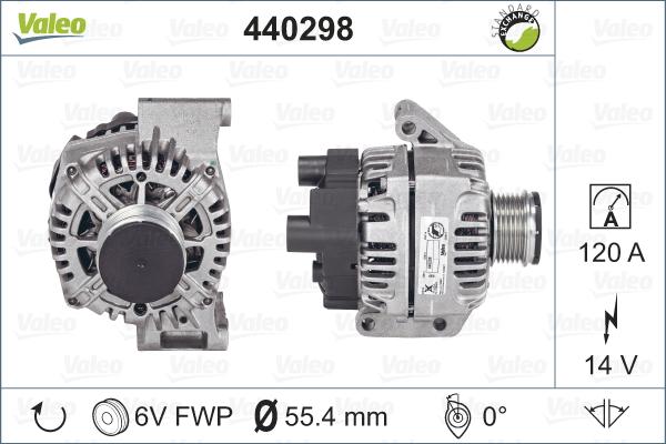 Valeo 440298 - Generator alexcarstop-ersatzteile.com