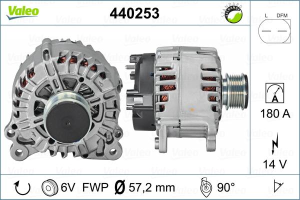 Valeo 440253 - Generator alexcarstop-ersatzteile.com