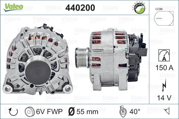 Valeo 440200 - Generator alexcarstop-ersatzteile.com