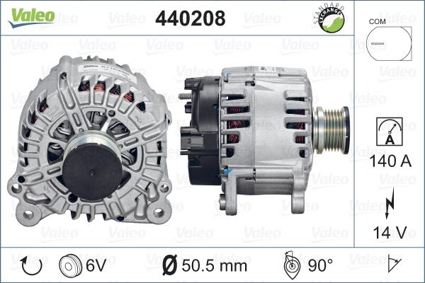 Valeo 440208 - Generator alexcarstop-ersatzteile.com